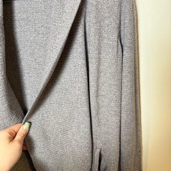 Barefoot Dreams CozyChic Lite Circle Cardigan Blue Gray Size M - Picture 4 of 11